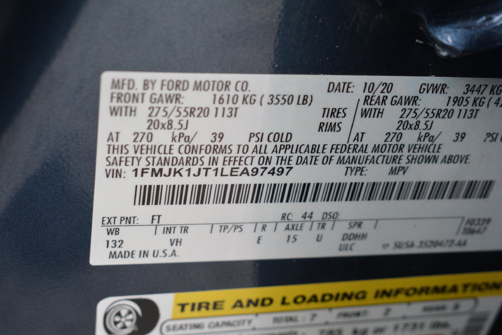 Used 2020 Ford Expedition Max XLT w/ Equipment Group 202A AWD/4WD image 32