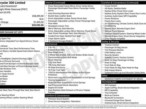 Used 2019 Chrysler 300 Limited RWD image 2