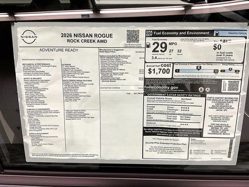 New 2026 Nissan Rogue SV w/ Rock Creek Premium Package image 40