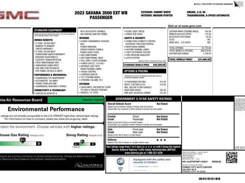 Used 2023 GMC Savana 3500 LS image 8