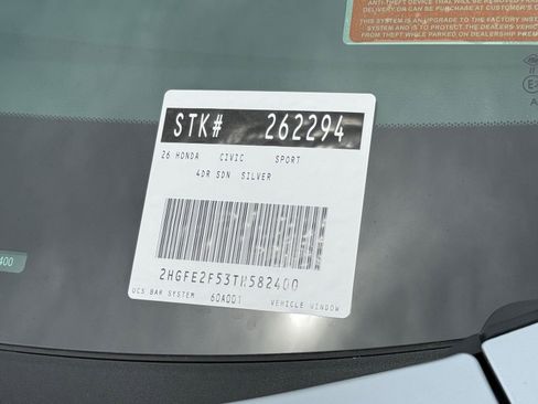 New 2026 Honda Civic Sport image 25