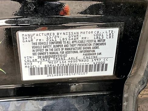 Certified 2025 Nissan Sentra SR FWD image 34