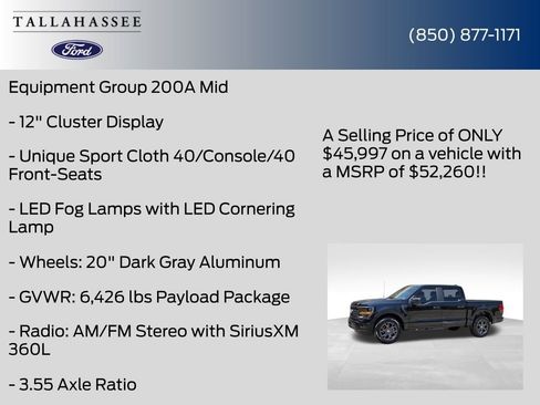 New 2026 Ford F150 STX w/ Equipment Group 200A RWD image 11