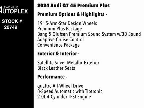 Used 2024 Audi Q7 2.0T Premium Plus image 2