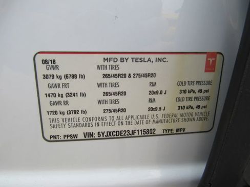 Used 2018 Tesla Model X 100D image 50