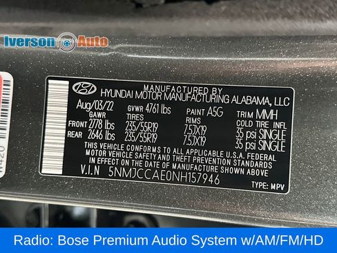 Used 2022 Hyundai Tucson SEL w/ Convenience + Premium Package AWD/4WD image 16