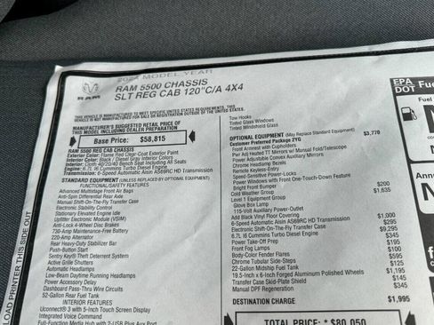 Used 2024 RAM 5500 SLT w/ Quick Order Package 2YG SLT image 14