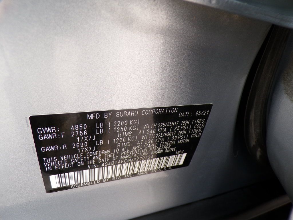 Used 2021 Subaru Outback Premium w/ Popular Package #1 AWD/4WD image 36