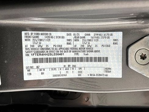 Certified 2025 Ford Ranger XLT w/ Equipment Group 301A High AWD/4WD image 36