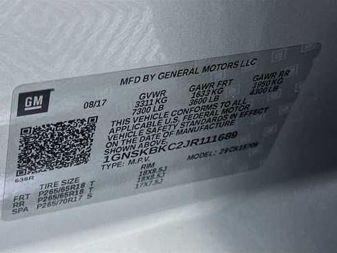 Used 2018 Chevrolet Tahoe LT w/ Max Trailering Package image 12