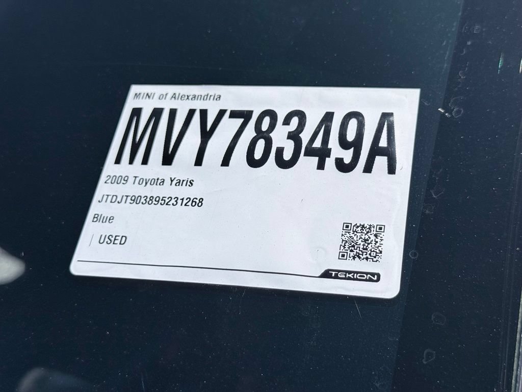Used 2009 Toyota Yaris 2-Door Hatchback w/ PWR Pkg w/Steel Wheels FWD image 24