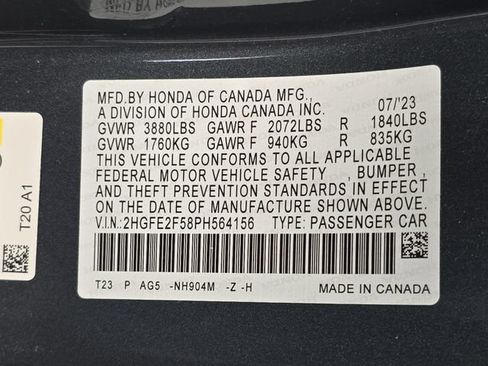 Used 2023 Honda Civic Sport image 34