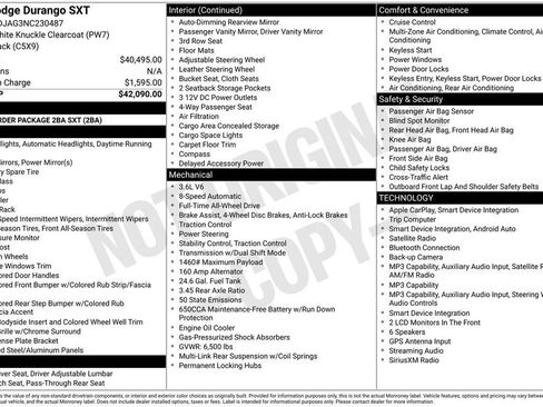 Certified 2022 Dodge Durango SXT AWD/4WD image 8