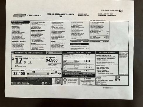 Used 2021 Chevrolet Colorado ZR2 AWD/4WD image 18