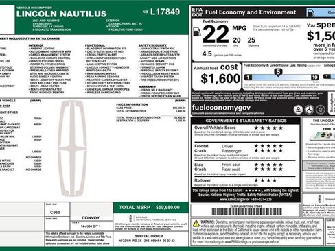 Used 2022 Lincoln Nautilus Reserve w/ Luxury Package image 3