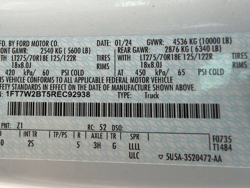 Used 2024 Ford F250 XLT w/ FX4 Off-Road Package AWD/4WD image 16