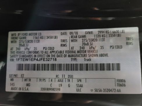 Used 2018 Ford F150 XLT w/ Equipment Group 302A Luxury image 33