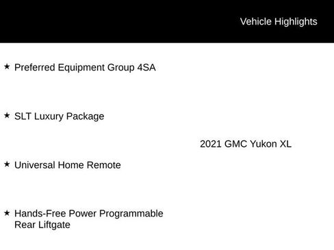 Used 2021 GMC Yukon XL SLT w/ SLT Luxury Package image 12