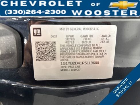 Used 2024 Chevrolet Corvette Stingray Preferred Cpe w/ 2LT image 35