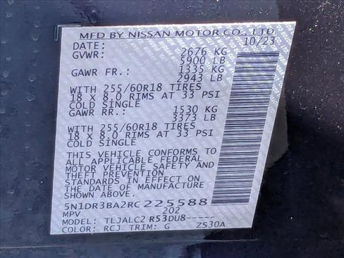 Used 2024 Nissan Pathfinder SV w/ Lighting Package (N92) image 26