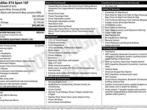 Certified 2024 Cadillac XT4 Sport w/ Cold Weather Package FWD image 2