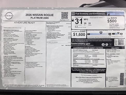 New 2026 Nissan Rogue Platinum AWD/4WD image 44