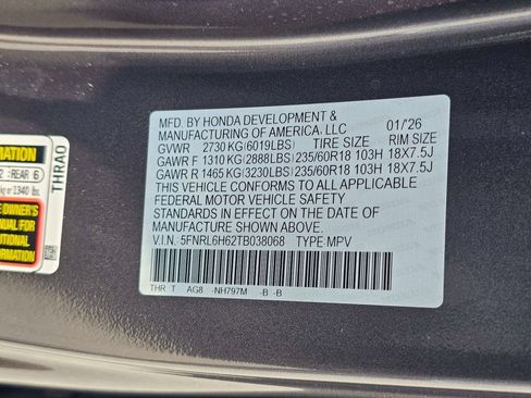 Used 2026 Honda Odyssey EX-L image 15