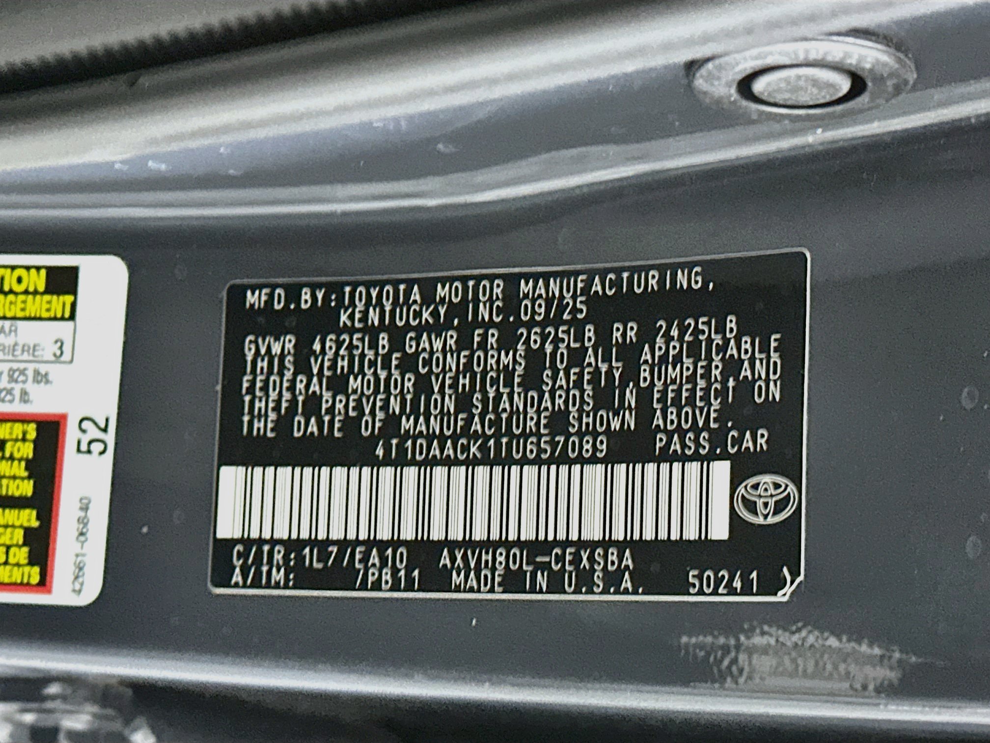 Used 2026 Toyota Camry SE w/ Multimedia Upgrade Package FWD image 12