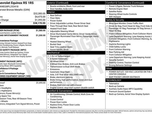 Used 2023 Chevrolet Equinox RS w/ RS Leather Package AWD/4WD image 7