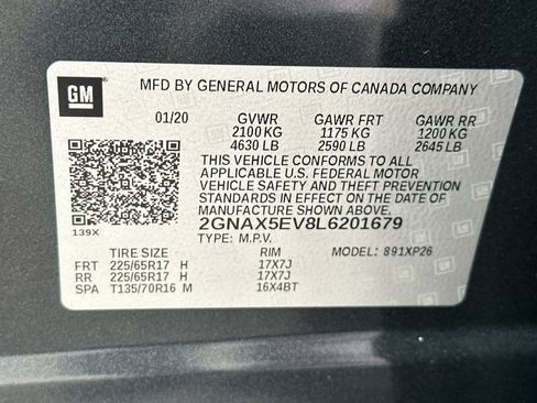 Certified 2020 Chevrolet Equinox LS AWD/4WD image 39