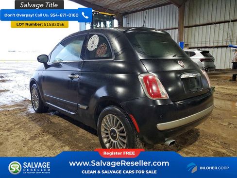 Used 2012 FIAT 500 Lounge w/ Luxury Leather Pkg FWD image 3