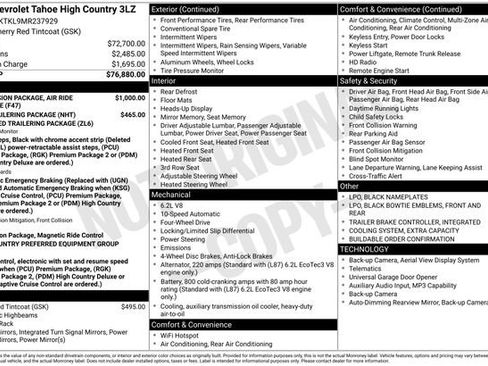 Used 2021 Chevrolet Tahoe High Country AWD/4WD image 2