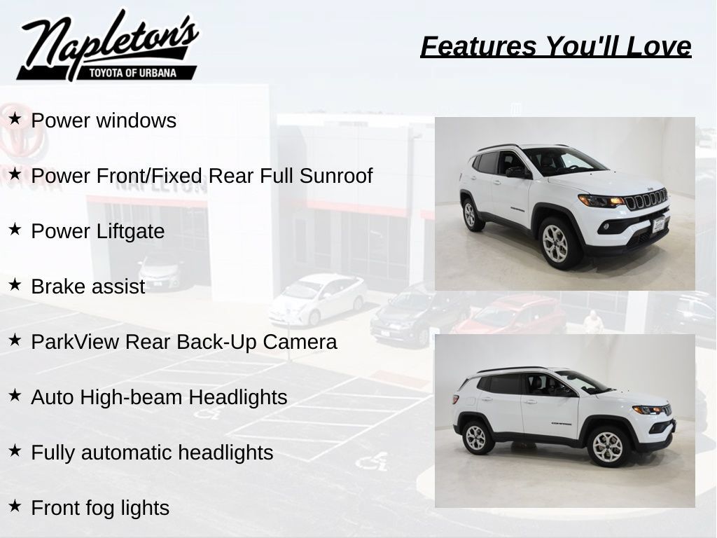 Used 2025 Jeep Compass Latitude w/ Sun & Sound Group AWD/4WD image 13