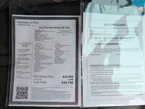 Certified 2023 Hyundai Sonata SEL Plus FWD image 33