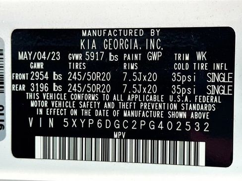 Certified 2023 Kia Telluride S w/ S Sunroof Package image 37