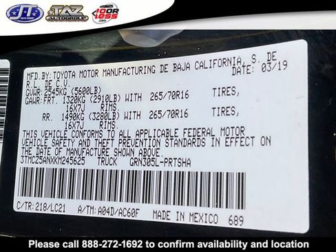 Used 2019 Toyota Tacoma TRD Off-Road image 19
