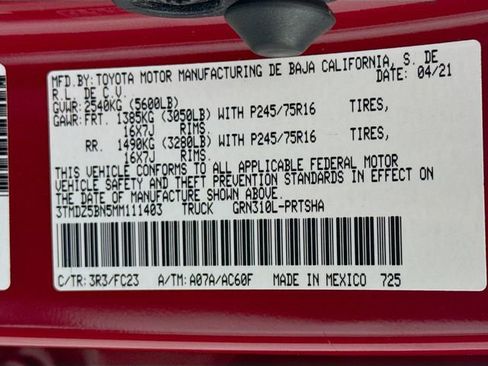 Used 2021 Toyota Tacoma SR5 image 16