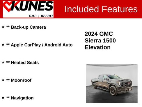 Used 2024 GMC Sierra 1500 Elevation w/ Elevation Premium Package AWD/4WD image 2