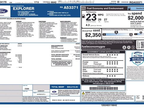 Certified 2024 Ford Explorer XLT w/ Equipment Group 202A AWD/4WD image 12
