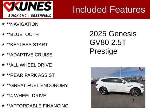 Used 2025 Genesis GV80 2.5T Prestige image 3