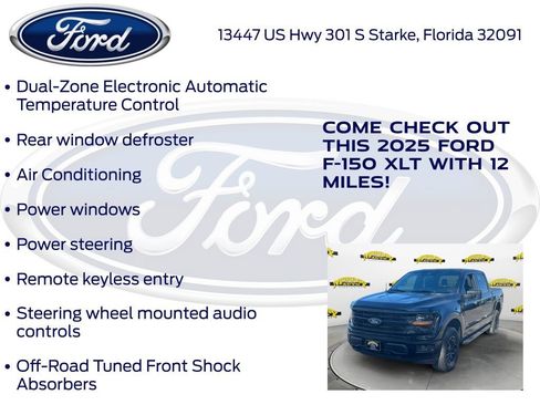 New 2025 Ford F150 XLT w/ Equipment Group 301A Standard image 30