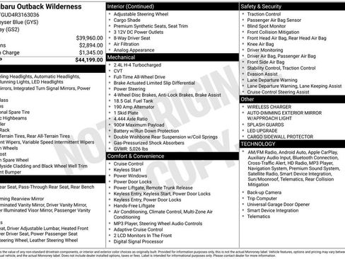 Used 2024 Subaru Outback Wilderness image 7
