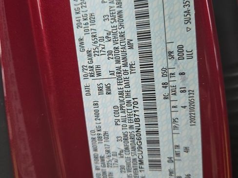 Used 2022 Ford Escape SE w/ Convenience Package image 12