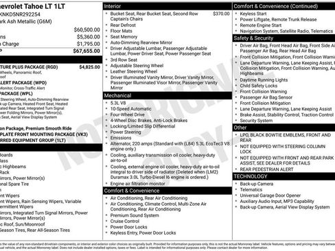 Used 2022 Chevrolet Tahoe LT w/ LT Signature Plus Package image 48