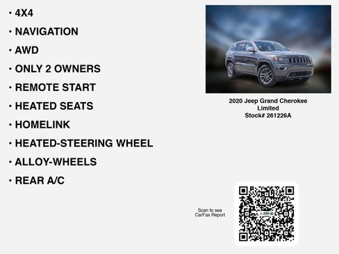 Used 2020 Jeep Grand Cherokee Limited AWD/4WD image 7