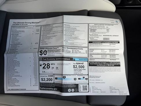 New 2026 BMW X2 xDrive28i w/ Technology Package AWD/4WD image 25