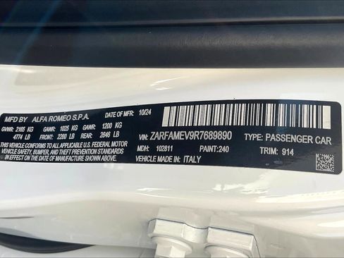 New 2024 Alfa Romeo Giulia Quadrifoglio image 13