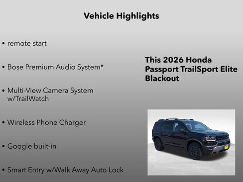 Used 2026 Honda Passport TrailSport Elite image 20