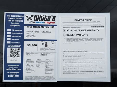 Used 2016 Honda Odyssey SE image 35