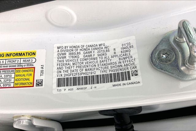 Certified 2023 Honda Civic Sport image 32